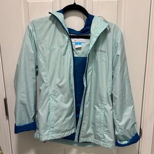 Columbia Women's Light Blue Windbreaker Jacket